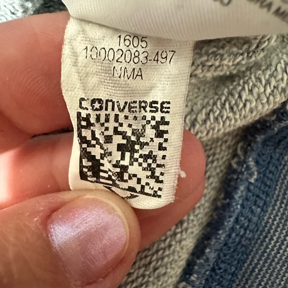 Converse turtle neck blueish Hoodie size M men/unisex